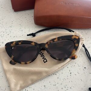 Illesteva Tortoise Cat Eye Sunglasses